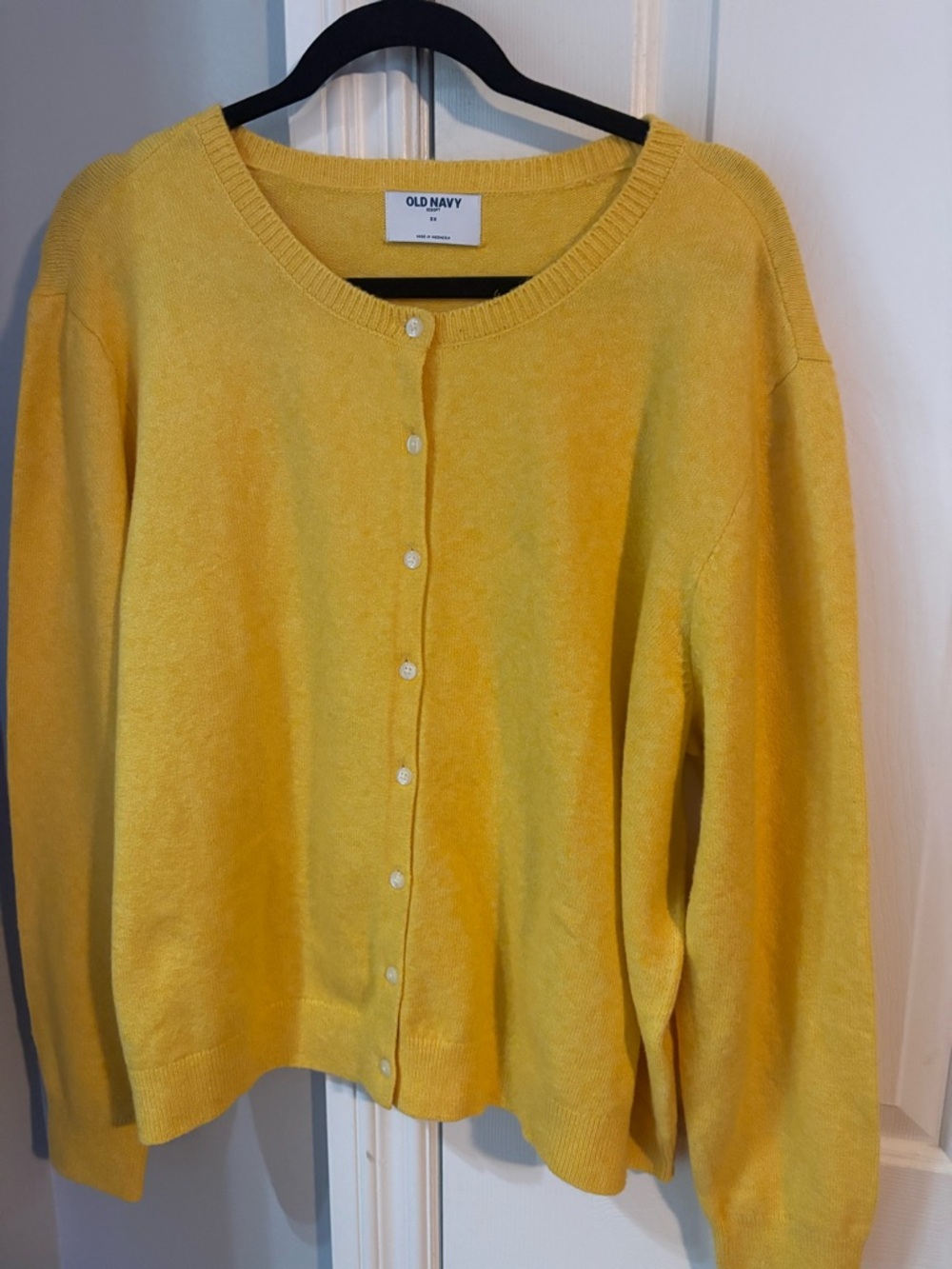 Old Navy Sunny Yellow Button-Front Women's Cardigan